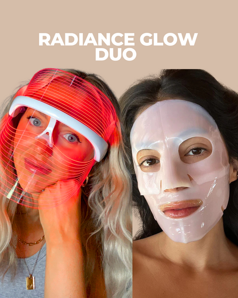 Radiance Glow Duo - LED Mask & Collagen Face Masks