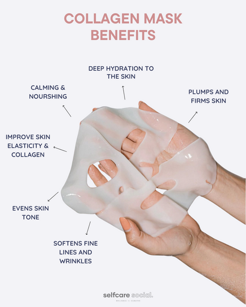 Bio-Collagen Hydrating Face Masks - 4 pack