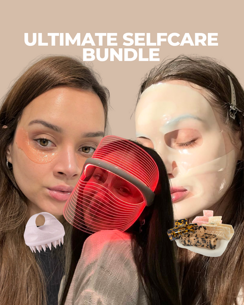 Ultimate Selfcare Bundle: LED Mask, Face Mask, Eye Mask, Clip & Scalp Scrubber