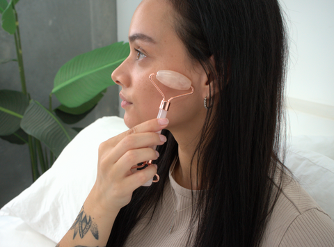 Gua Sha & Jade Roller Set for Facial Sculpting & Skin Detox